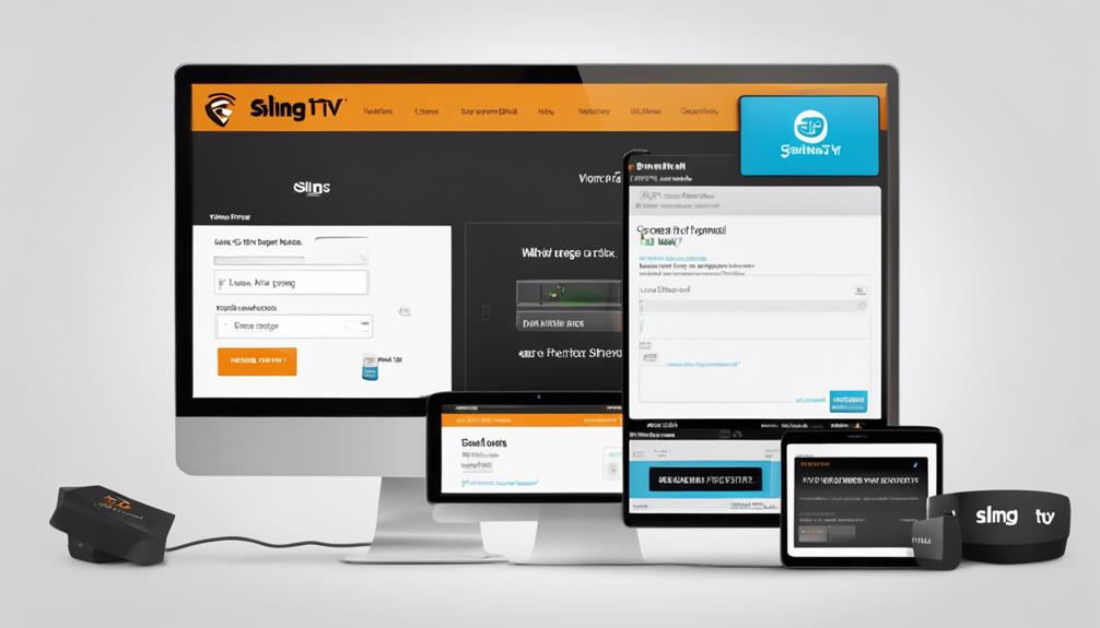 sling tv account access